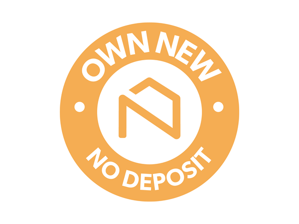 An orange logo for the Own New No Deposit scheme,