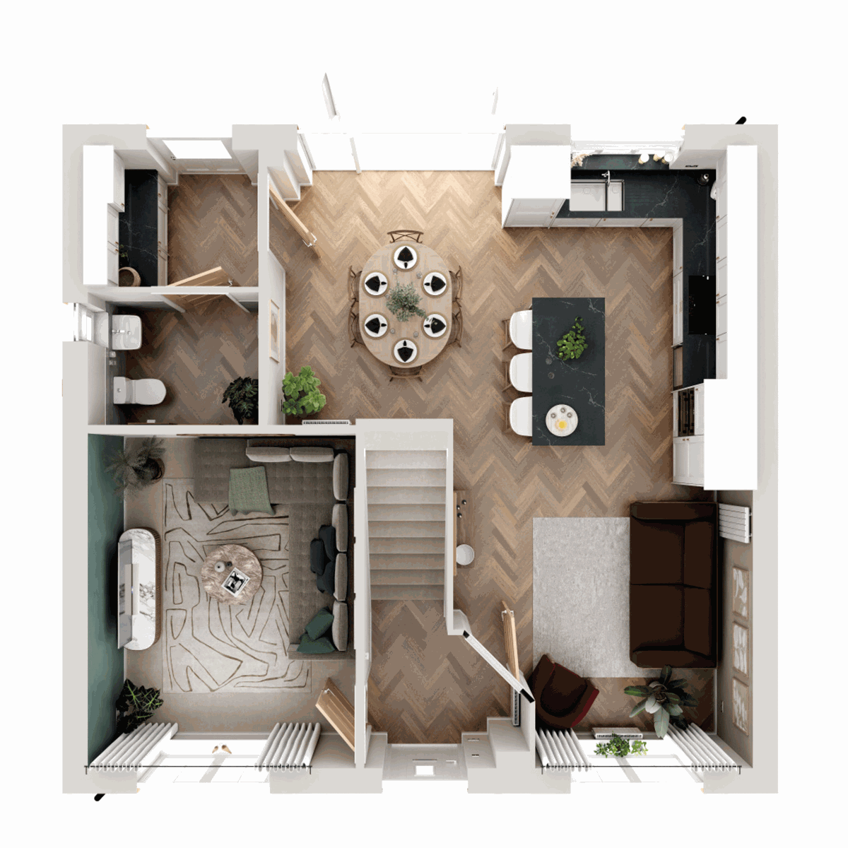 Ground Floor 3D floor plan