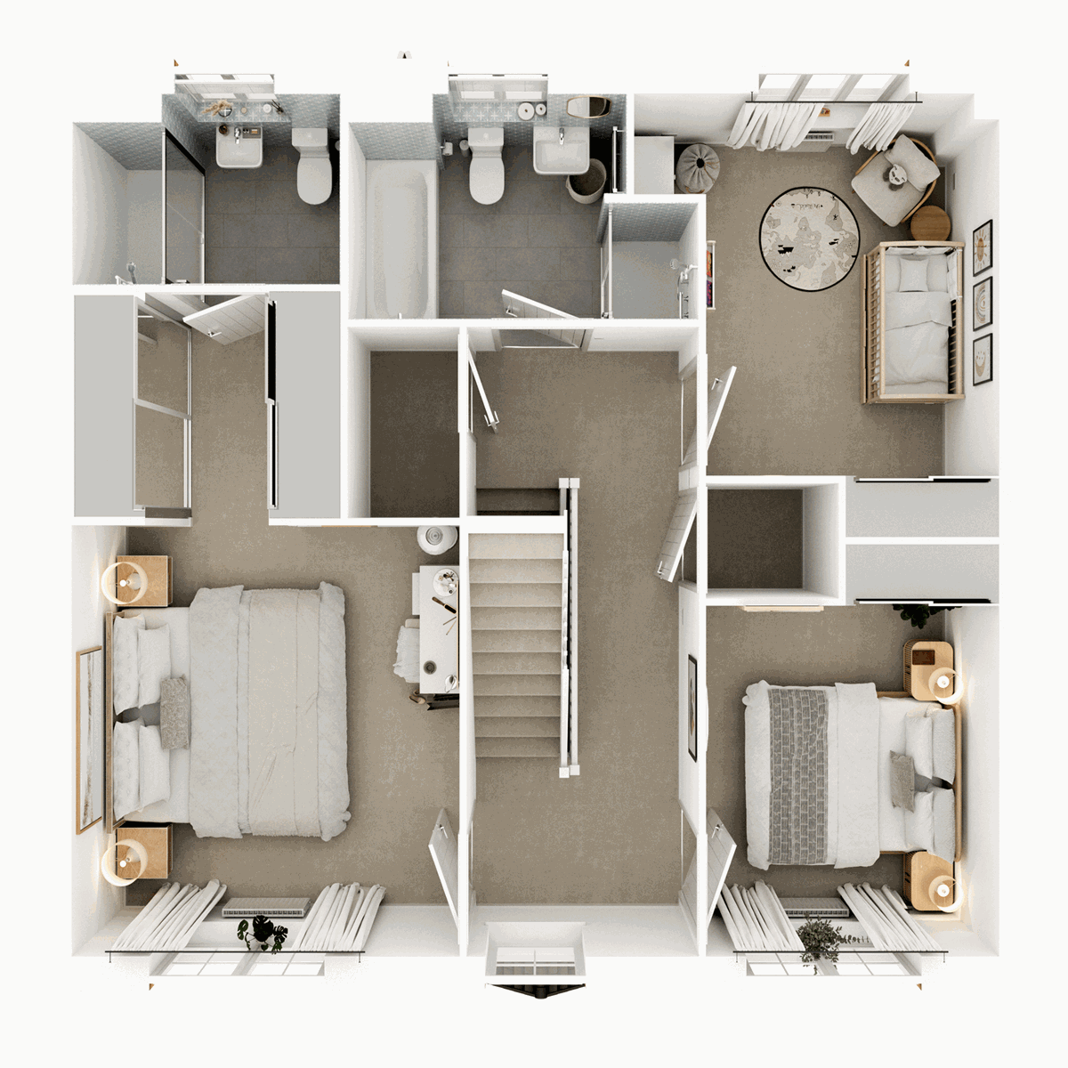 First Floor 3D floor plan