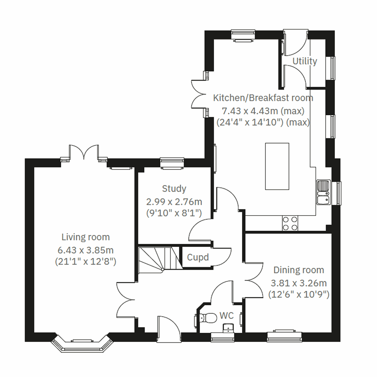 Ground Floor 2D floor plan