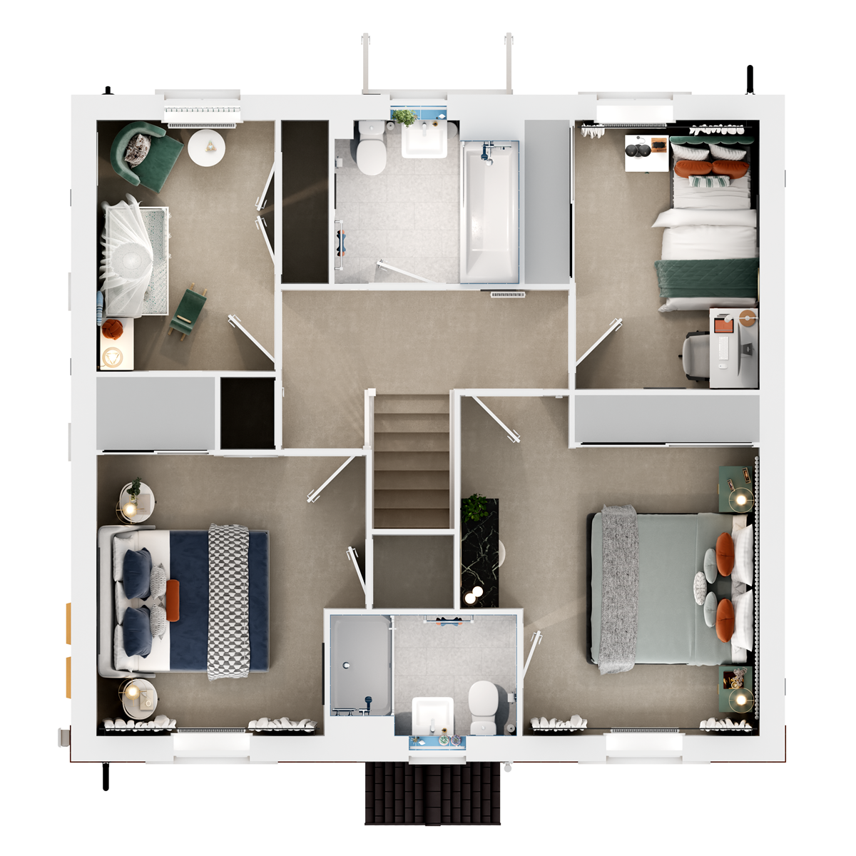 3D - First Floor floor plan