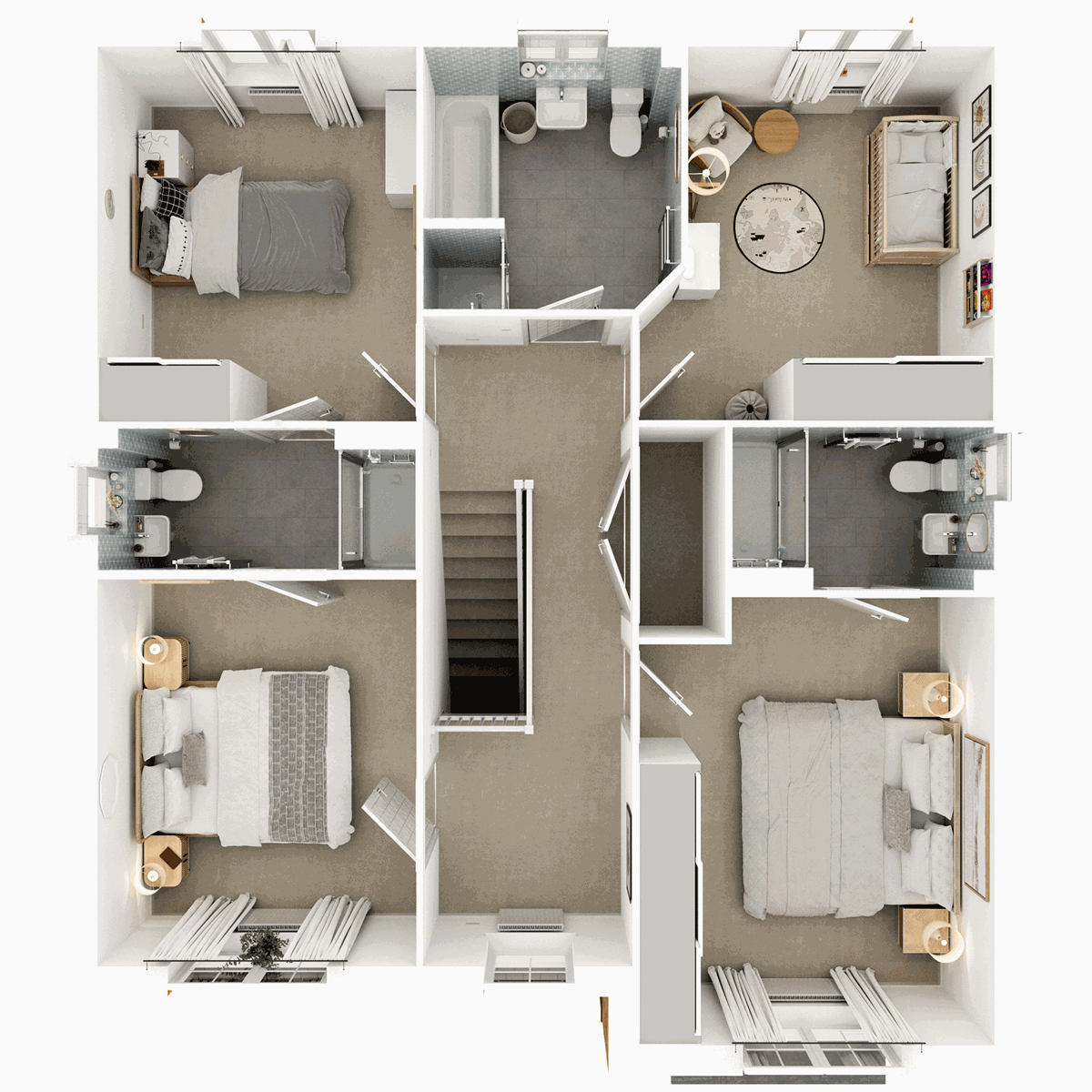 First Floor 3D floor plan