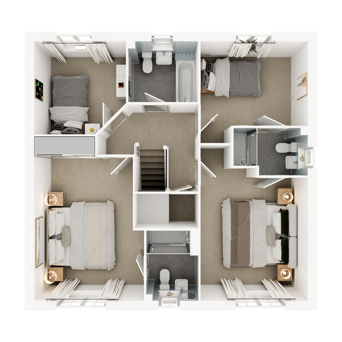 First Floor 3D floor plan