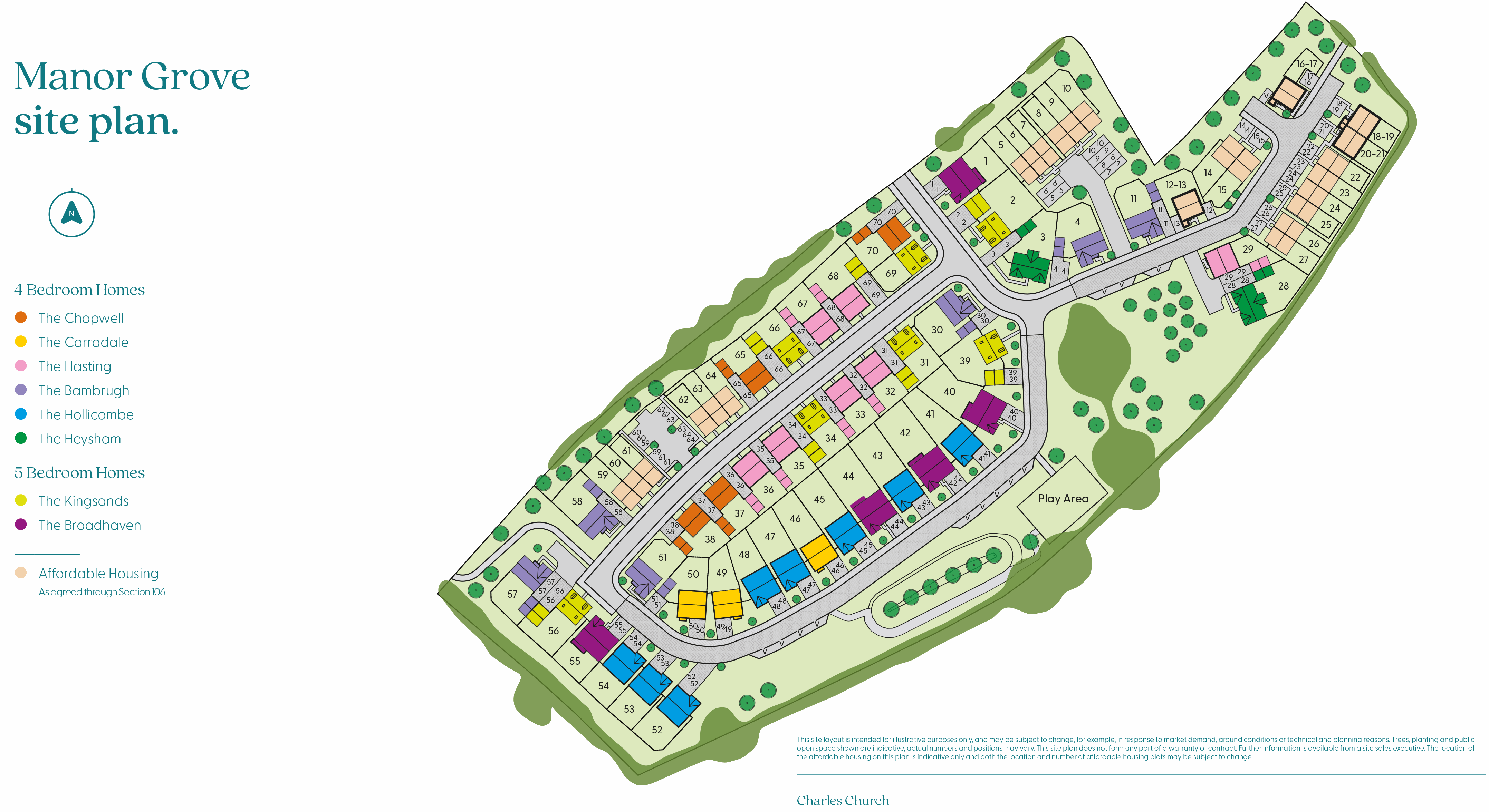 Manor Grove site plan with new branding