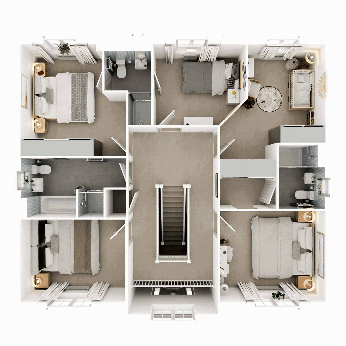 First Floor 3D floor plan