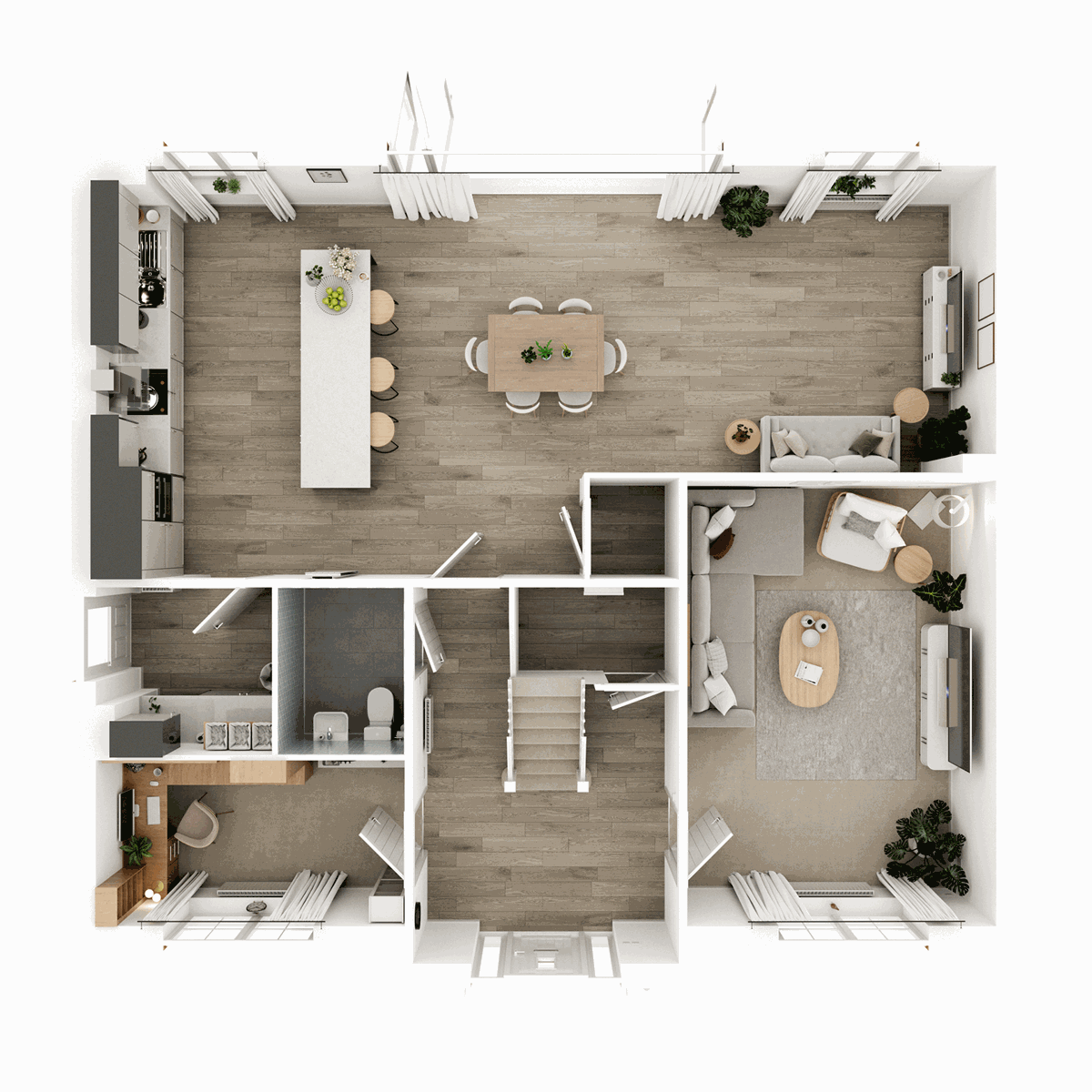 Ground Floor 3D floor plan