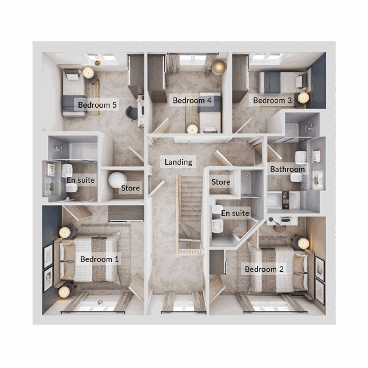 Bedroom One floor plan