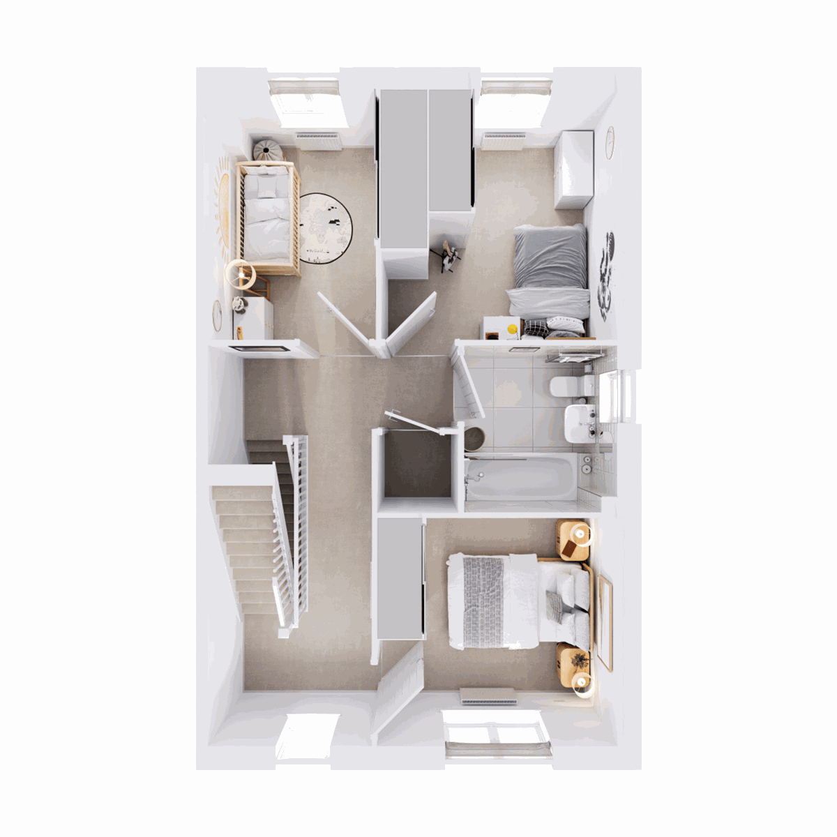 First Floor 3D floor plan