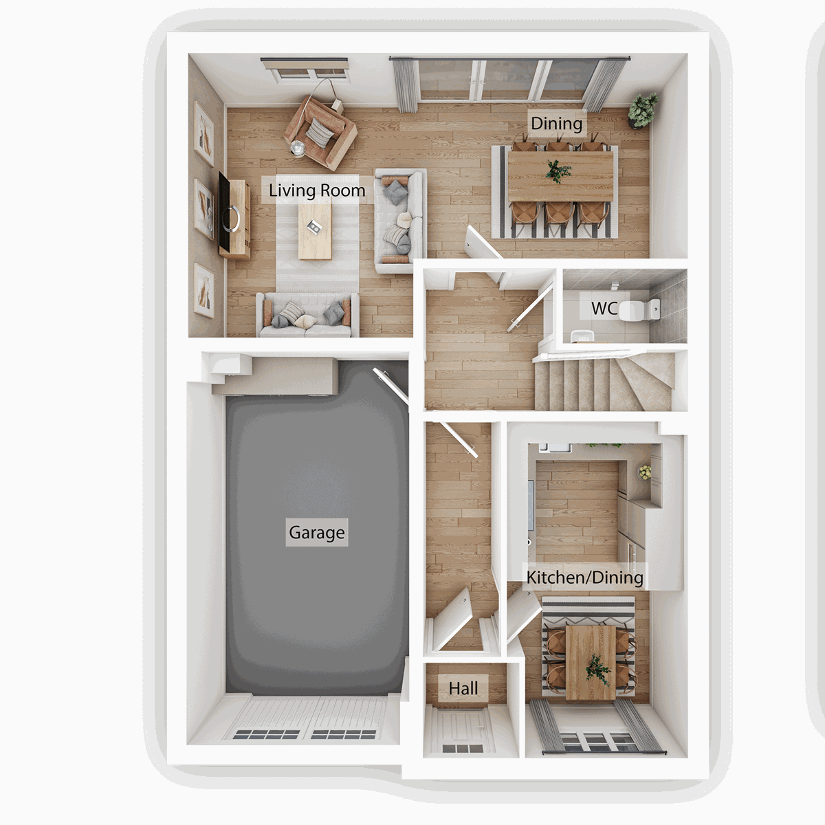 Ground Floor - 3D floor plan