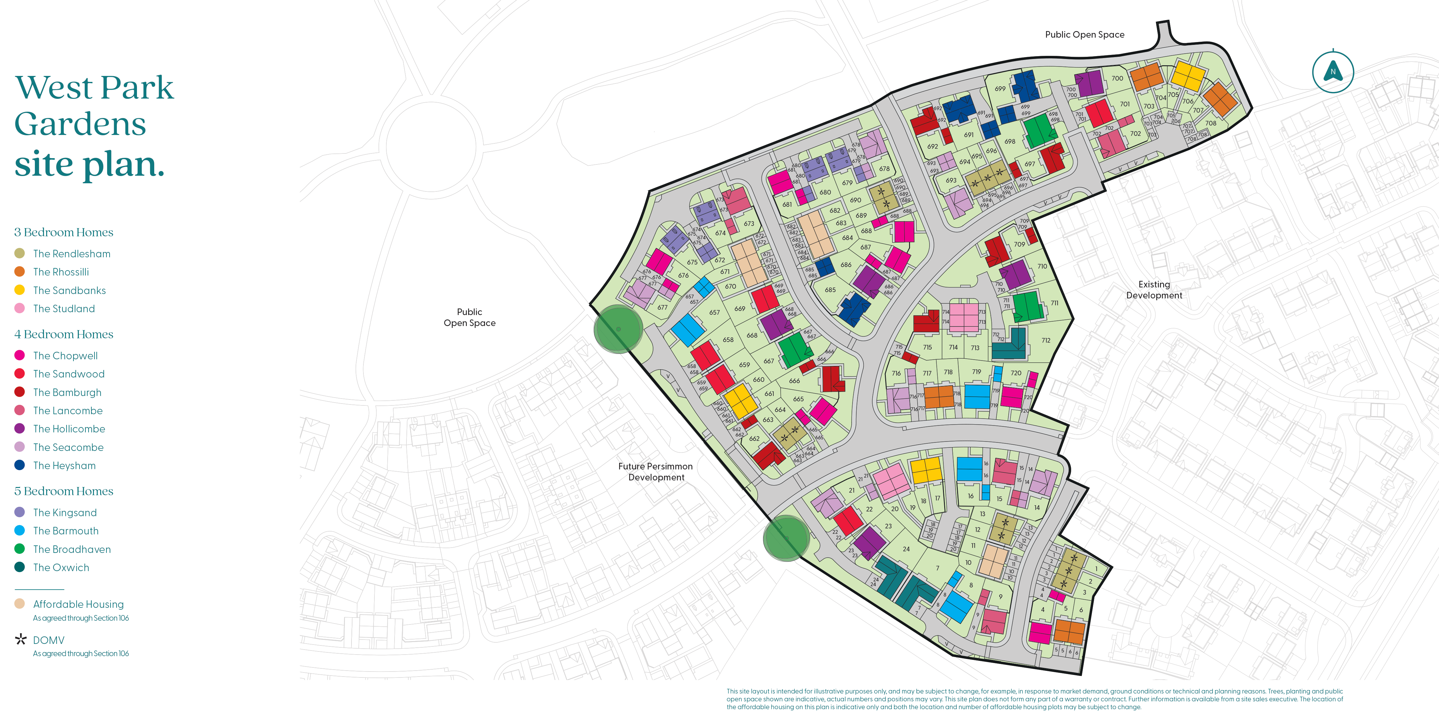 West Park Gardens site plan