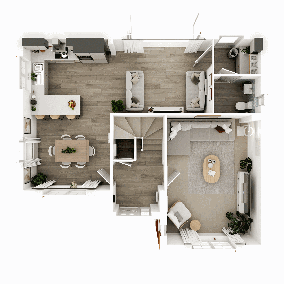 Ground Floor 3D floor plan