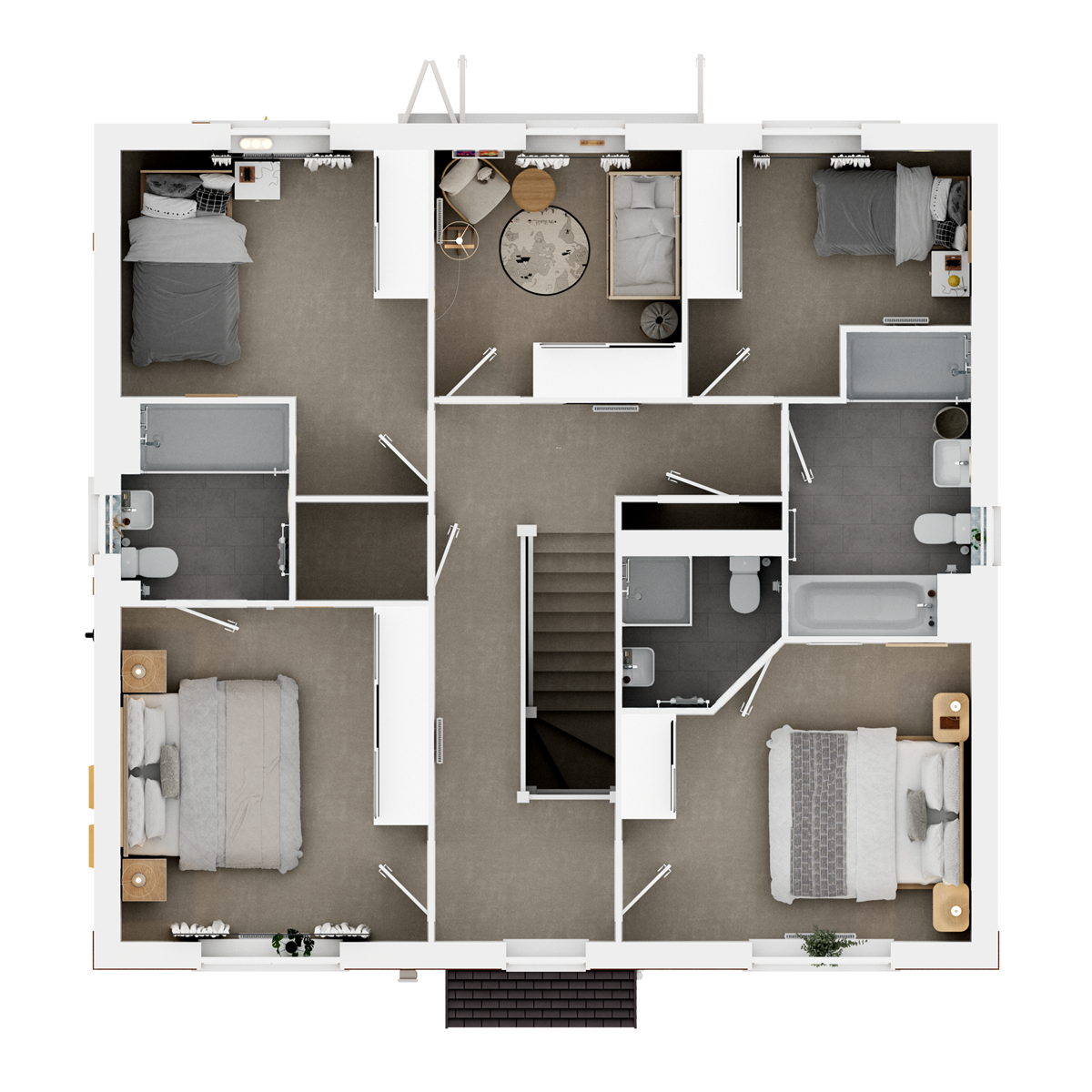 First Floor 3D floor plan