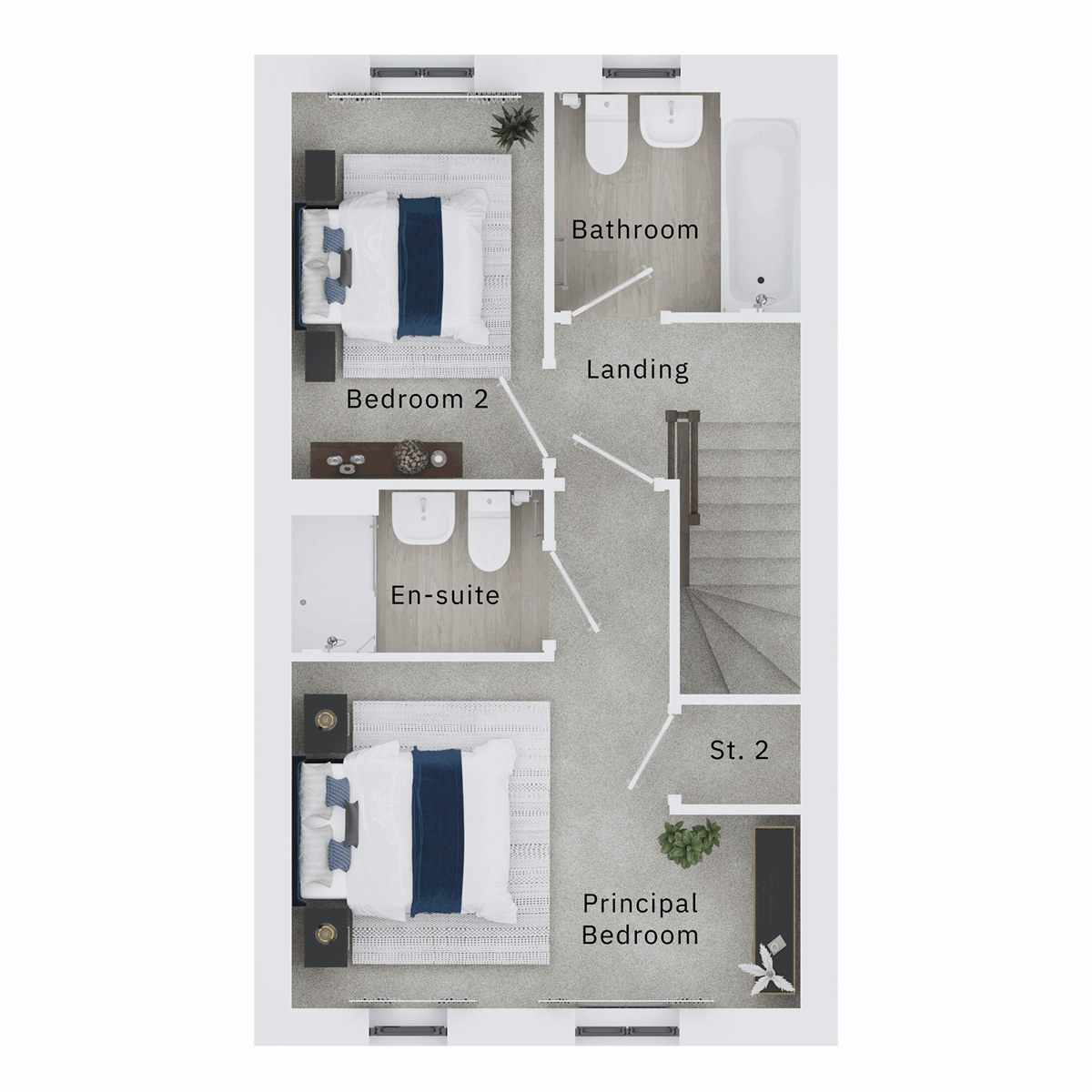 3D First Floor floor plan