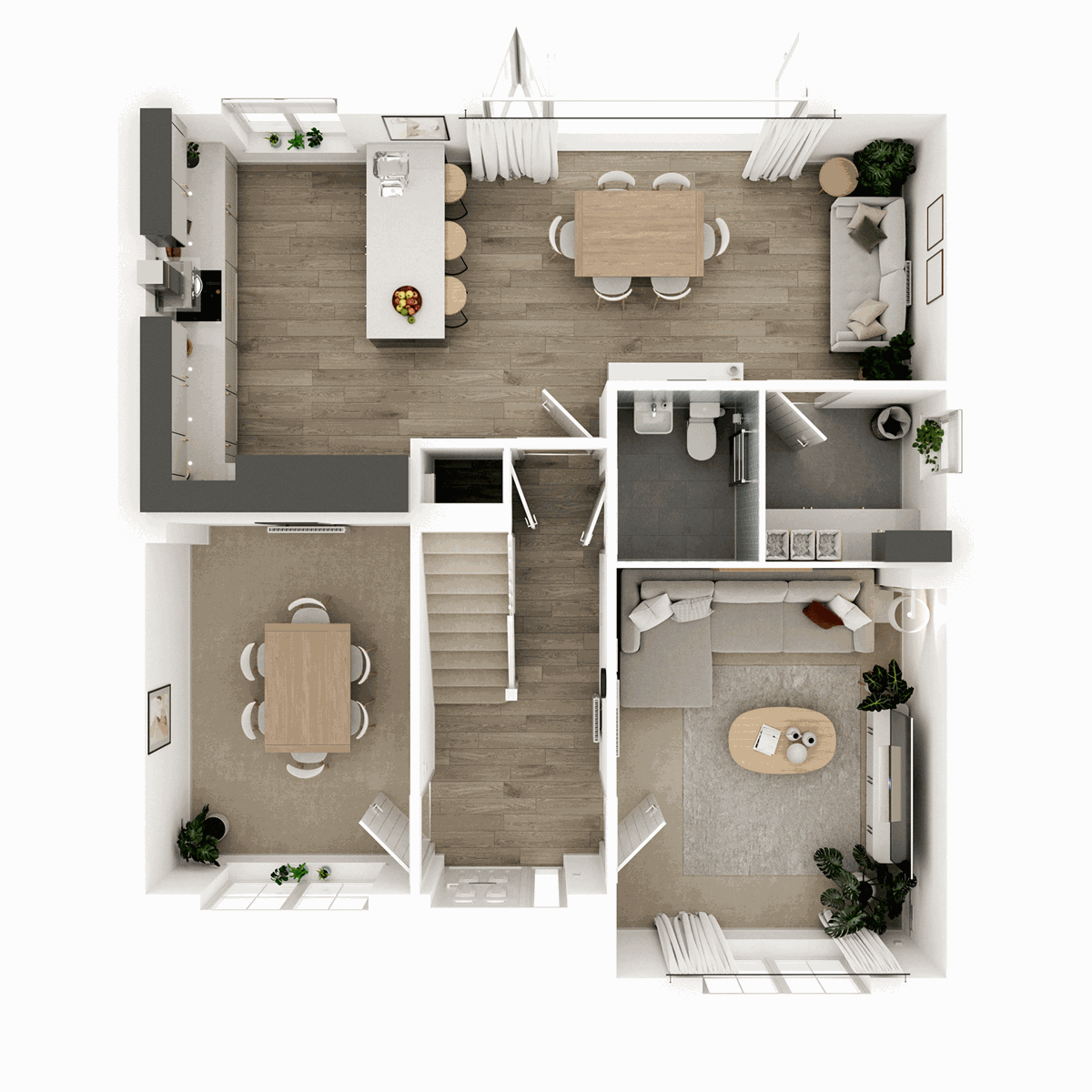 Ground Floor 3D floor plan