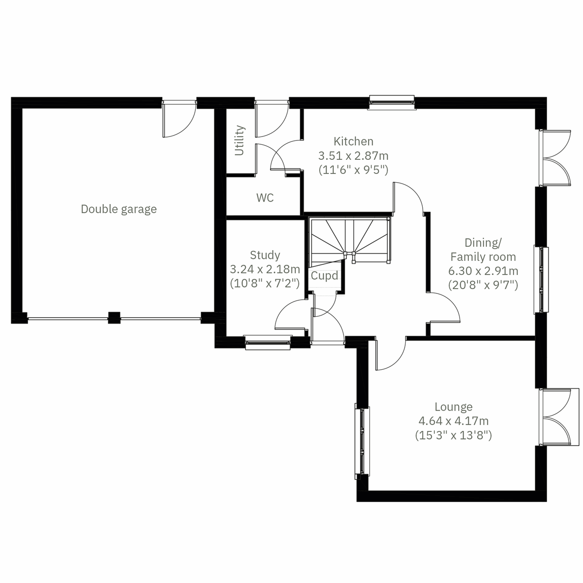 2D - Ground Floor floor plan