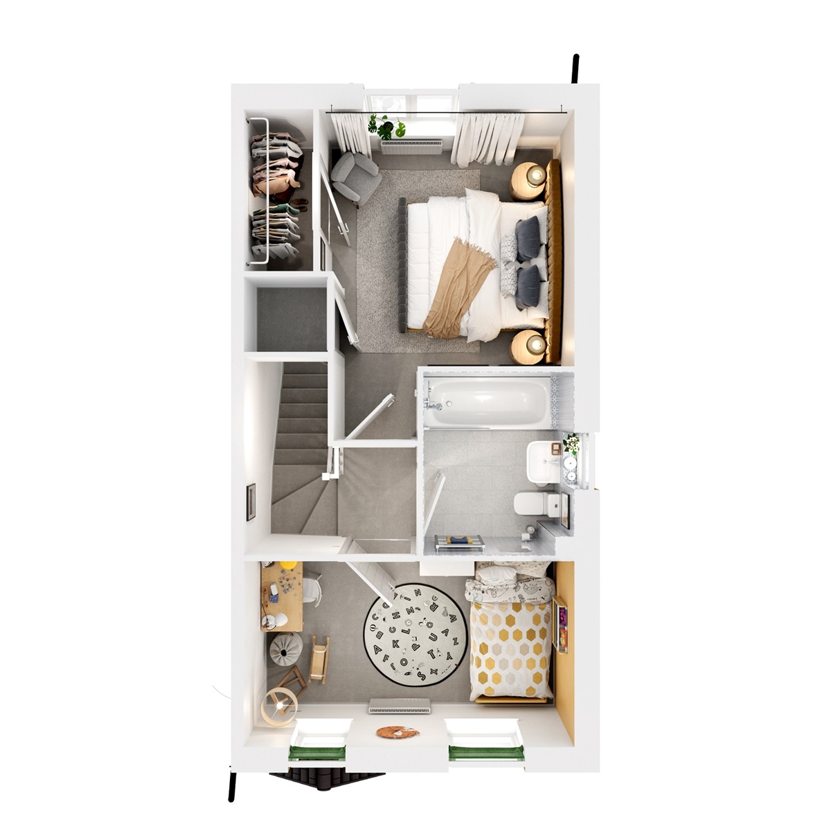 3D - First Floor floor plan