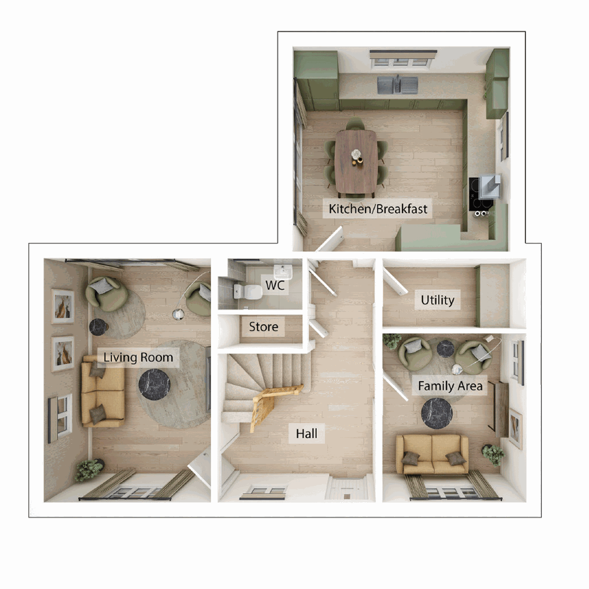 Ground Floor 3D floor plan