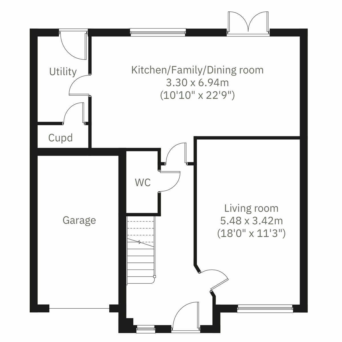 2D - Ground Floor floor plan