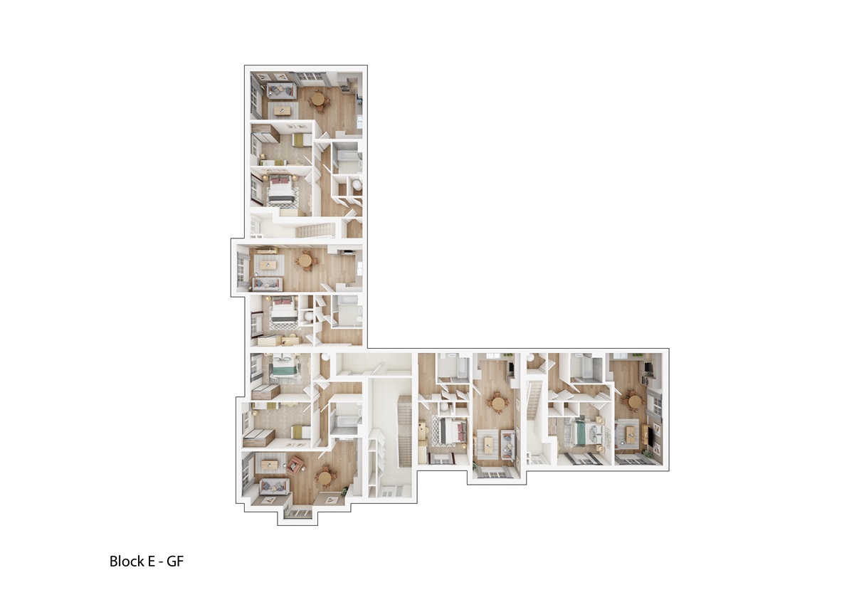 Block E - Ground Floor floor plan