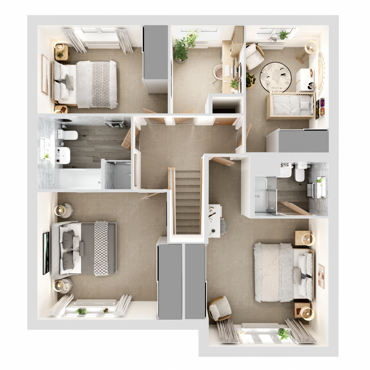 3D - First Floor floor plan