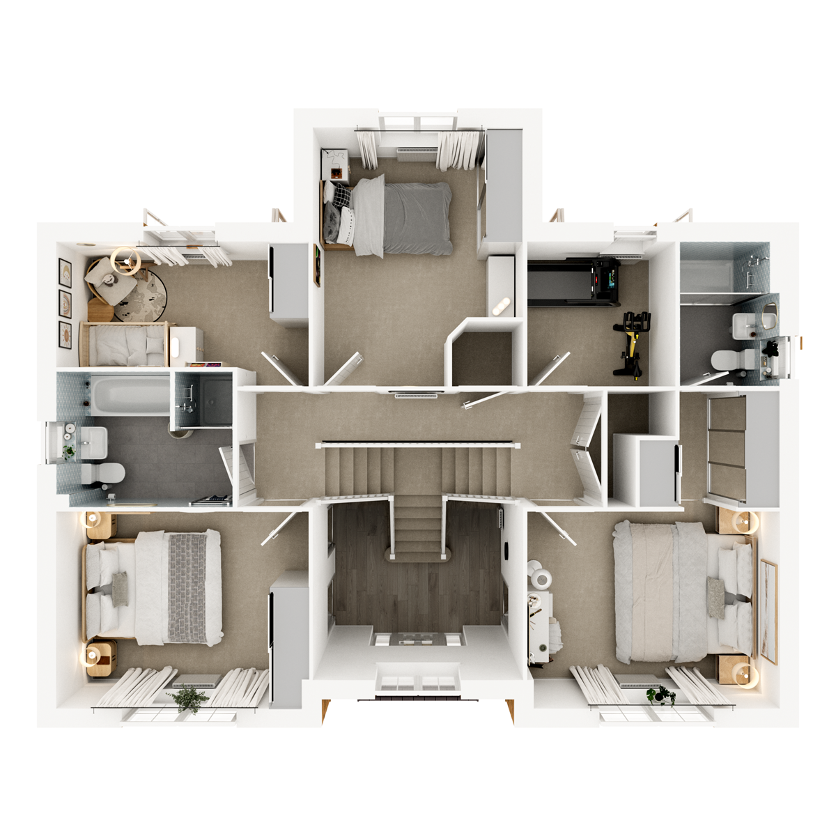 First Floor 3D floor plan