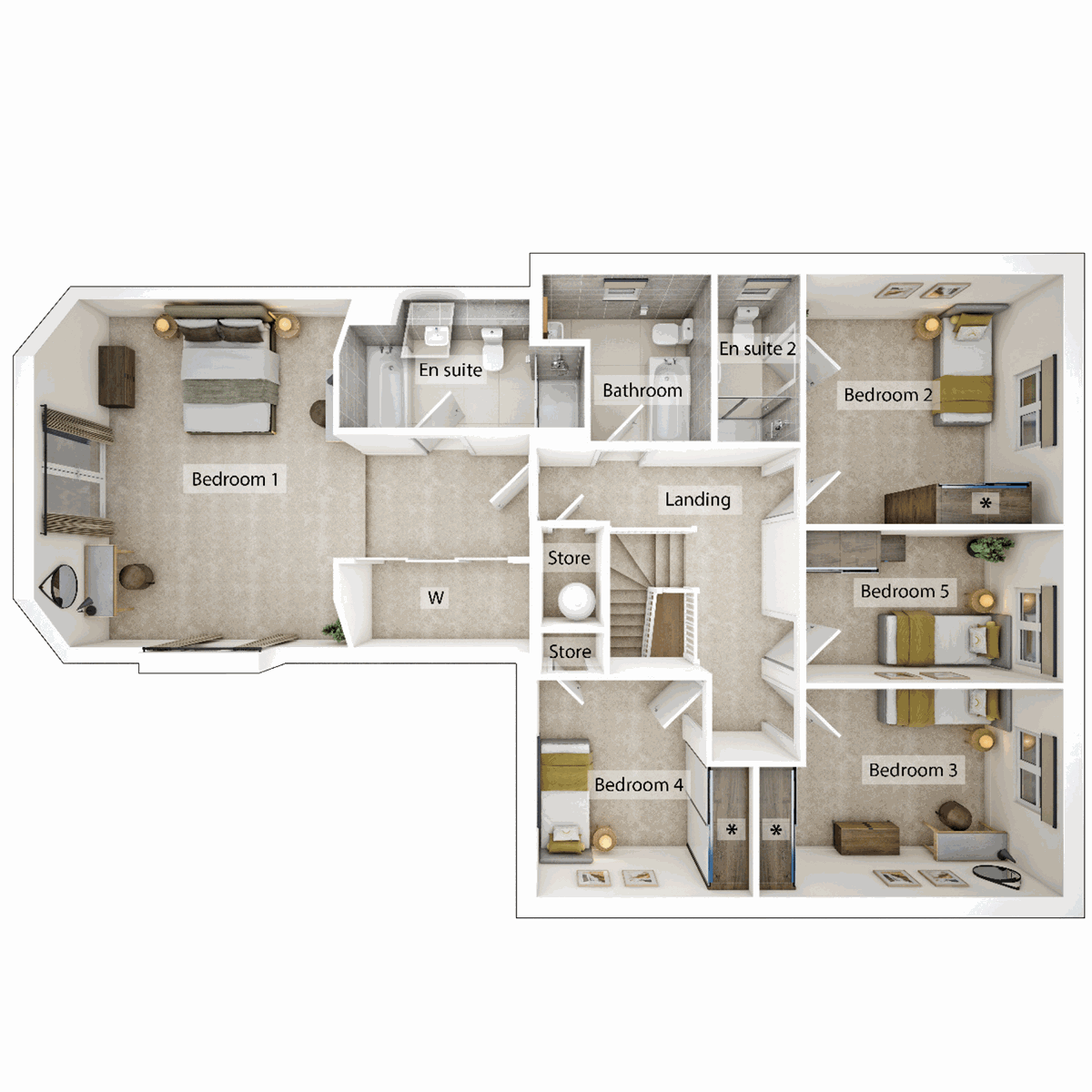 3D - First Floor floor plan