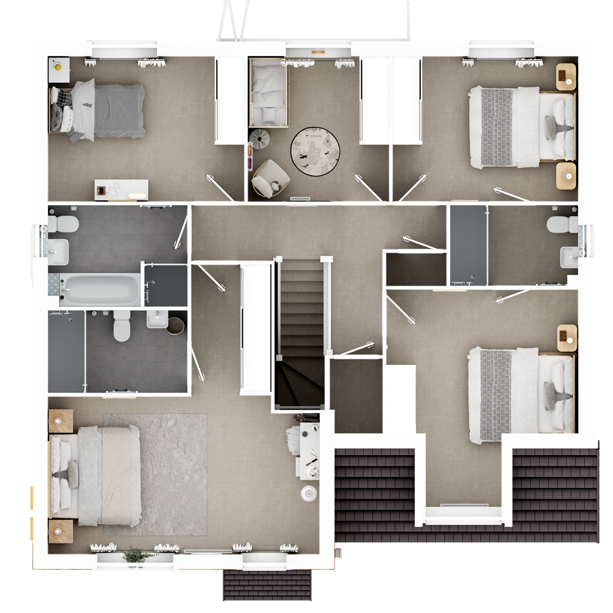 First Floor 3D floor plan