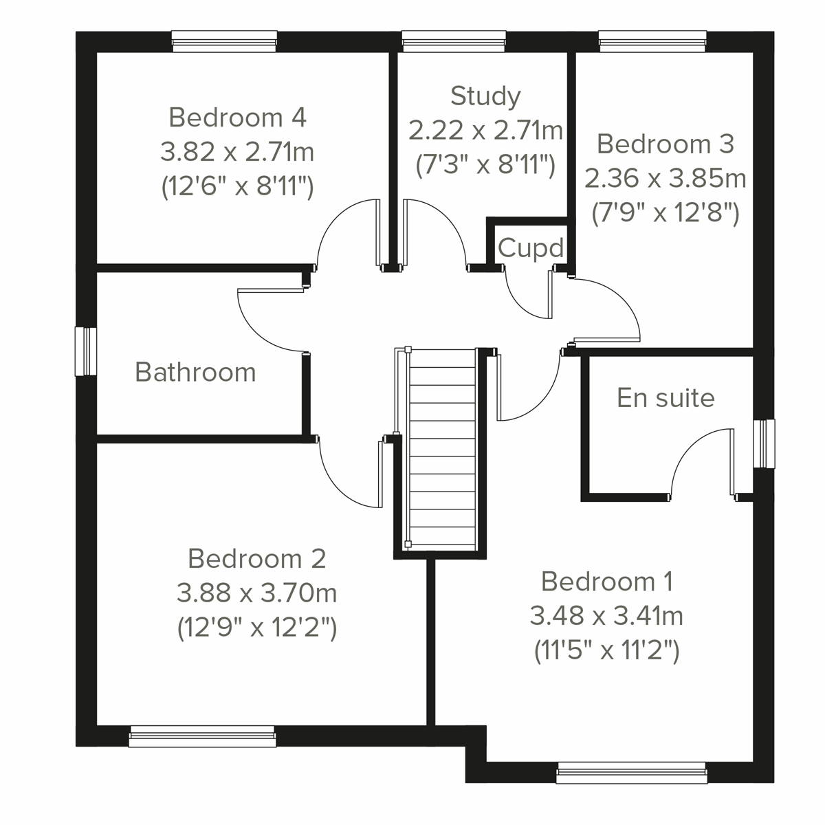 2D - First Floor floor plan