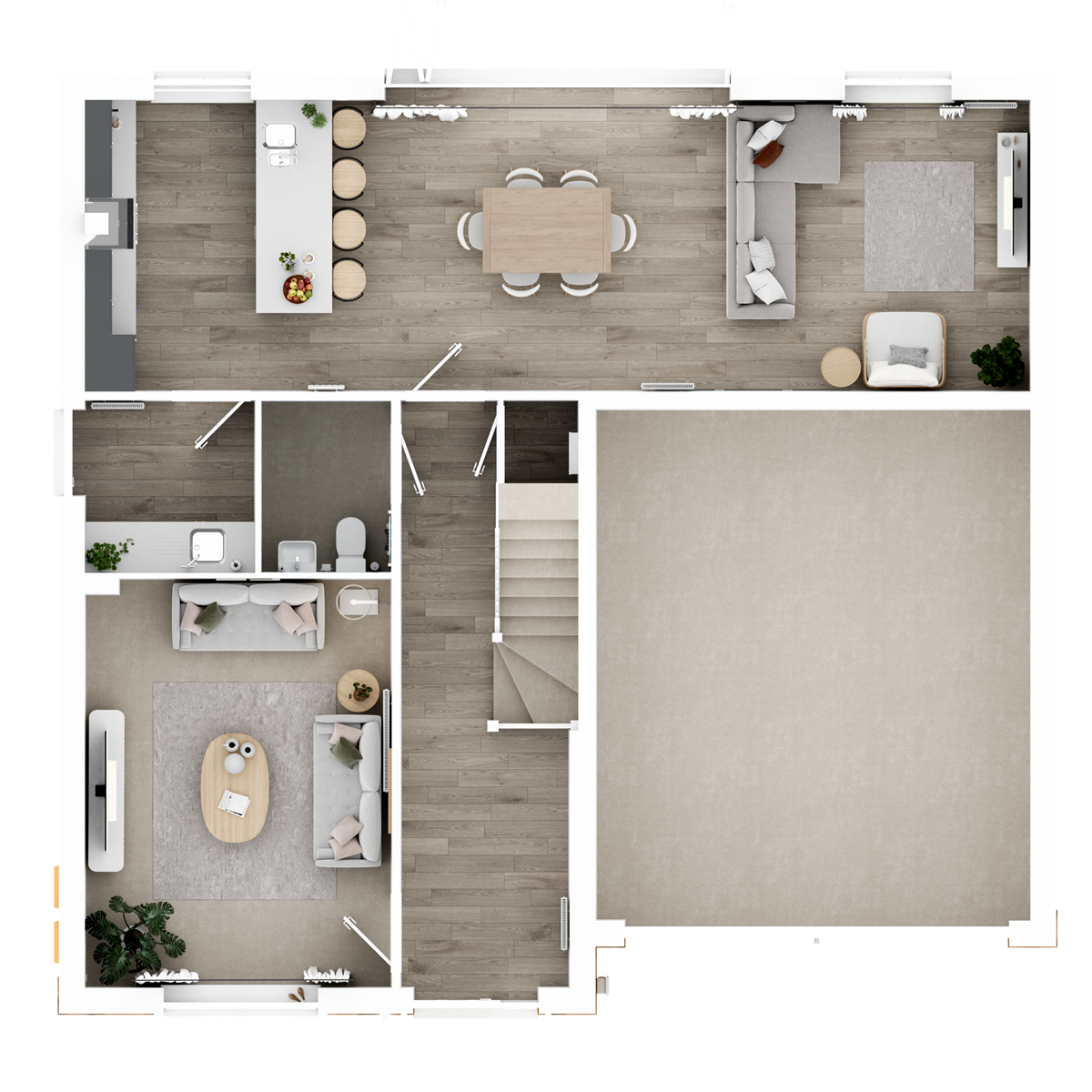 Ground Floor 3D floor plan