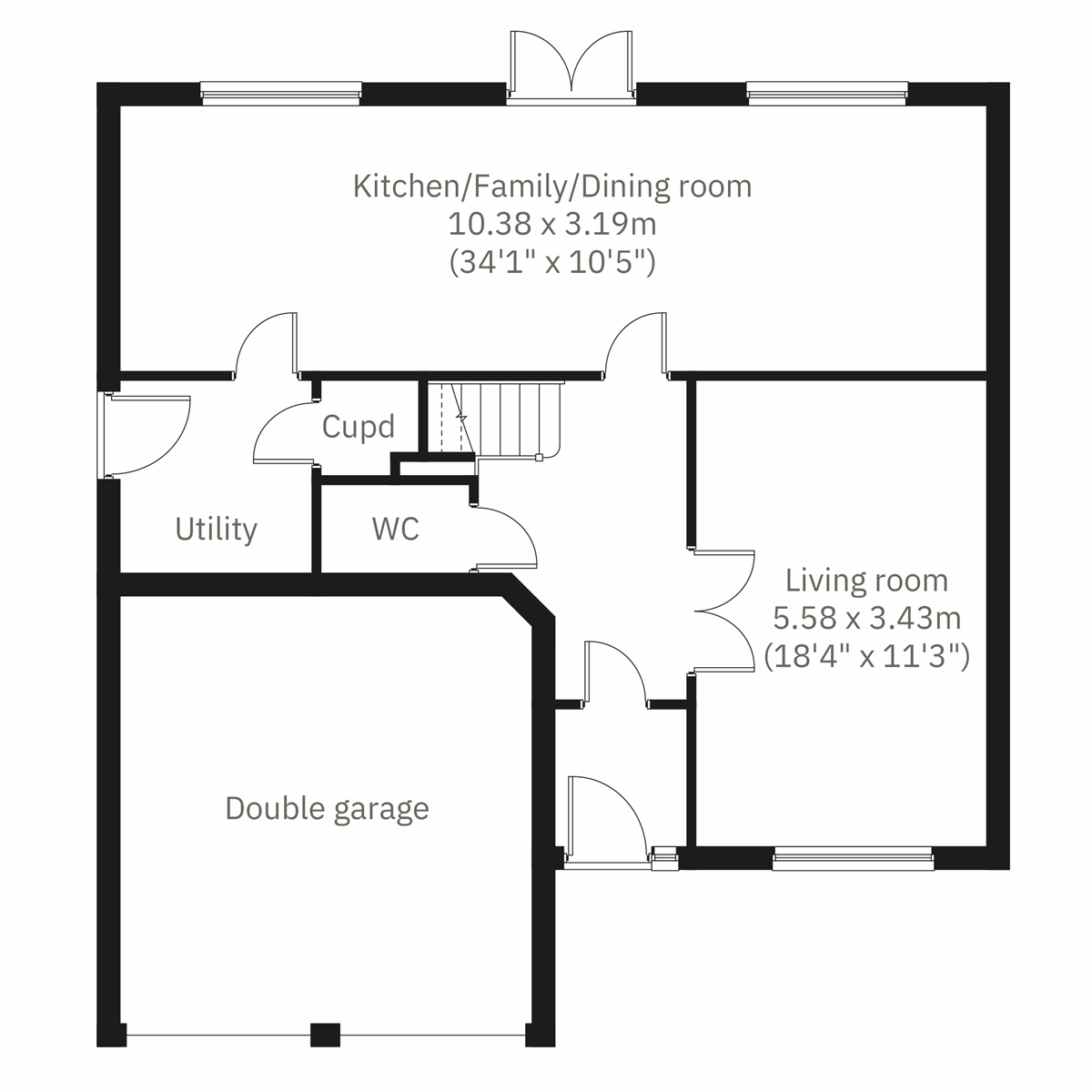 2D - Ground Floor floor plan
