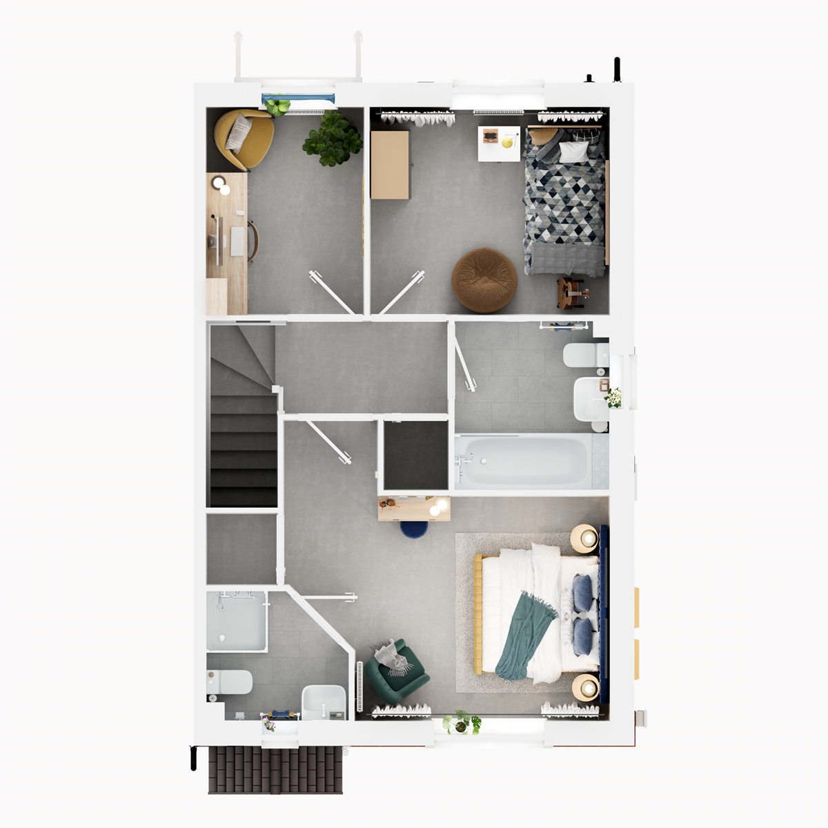 3D - First Floor floor plan