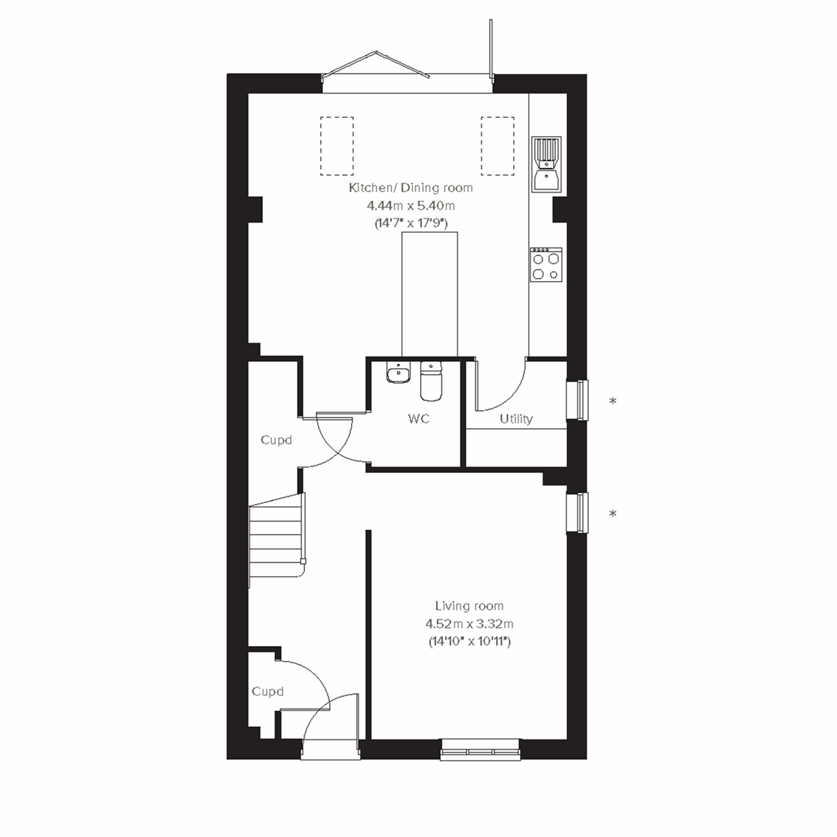 Ground Floor - 2D floor plan
