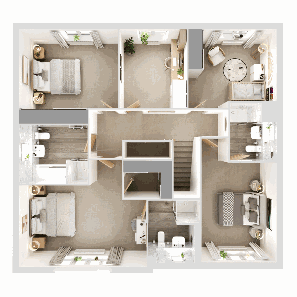 3D - First Floor floor plan