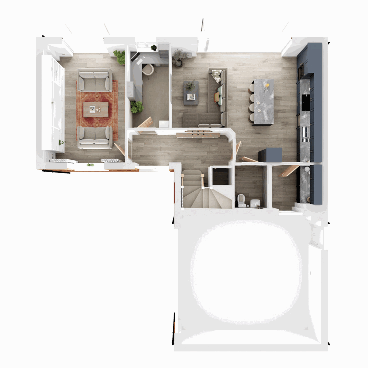 Ground Floor 3D floor plan