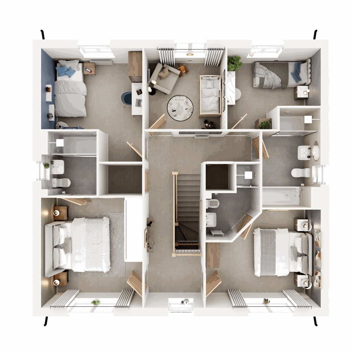 First Floor 3D floor plan
