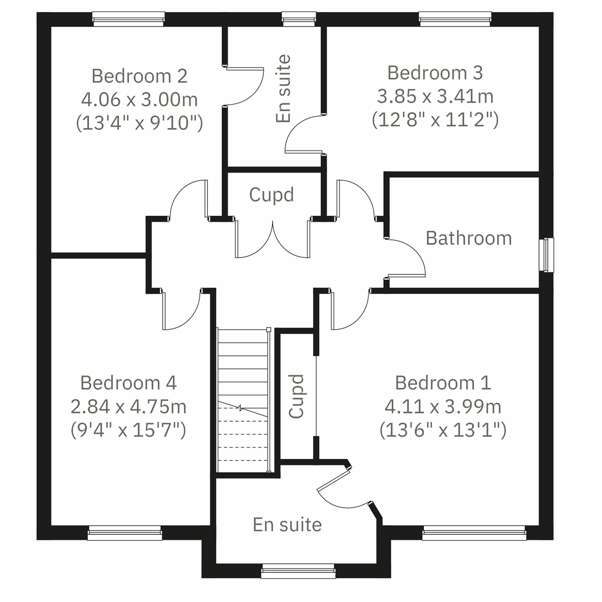 2D - First Floor floor plan