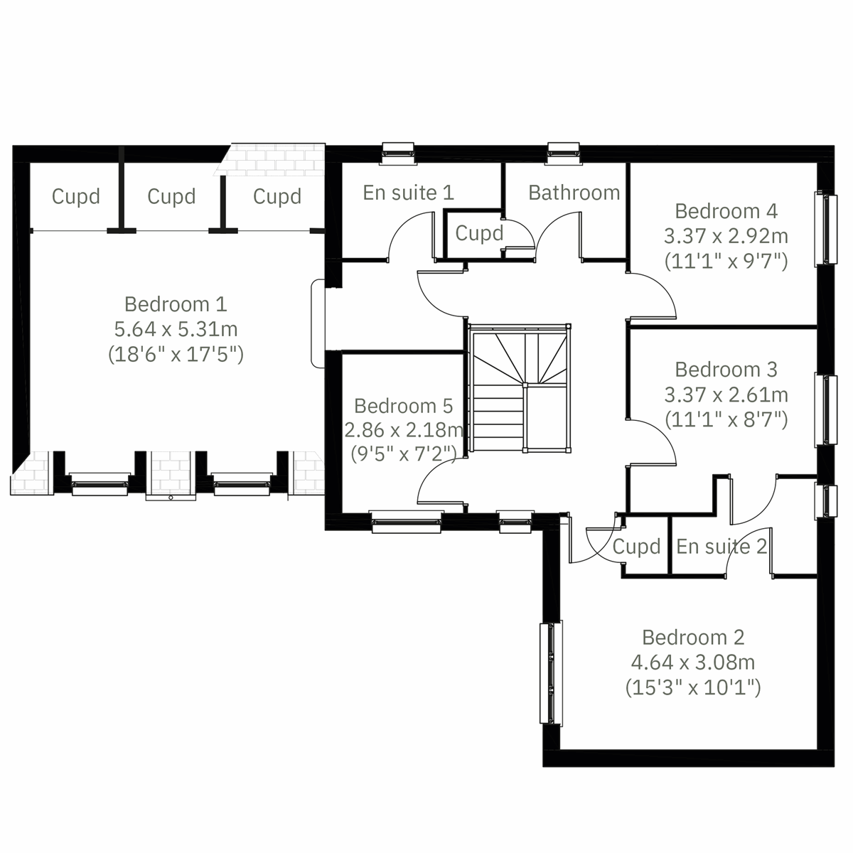 2D - First Floor floor plan