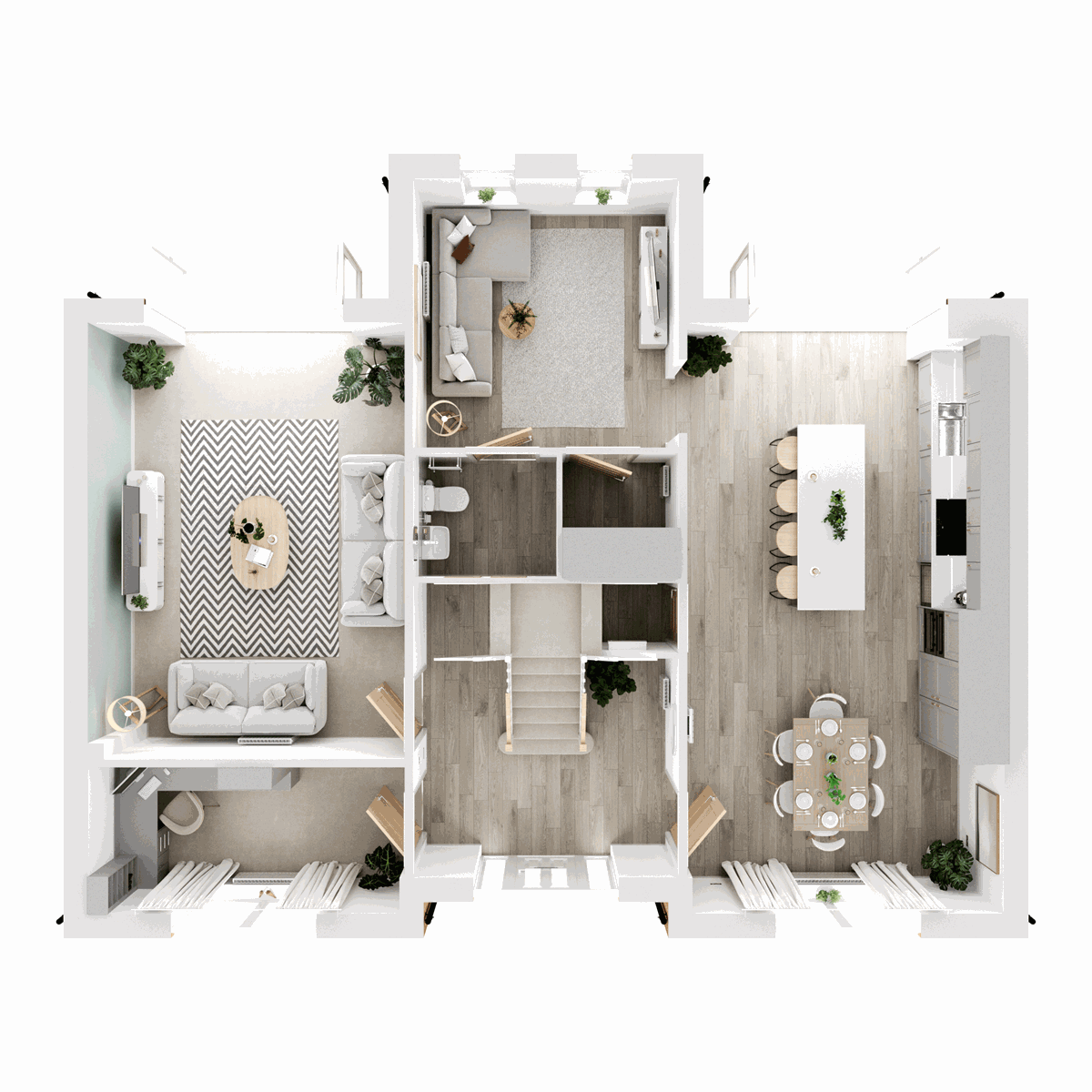 Ground Floor 3D floor plan