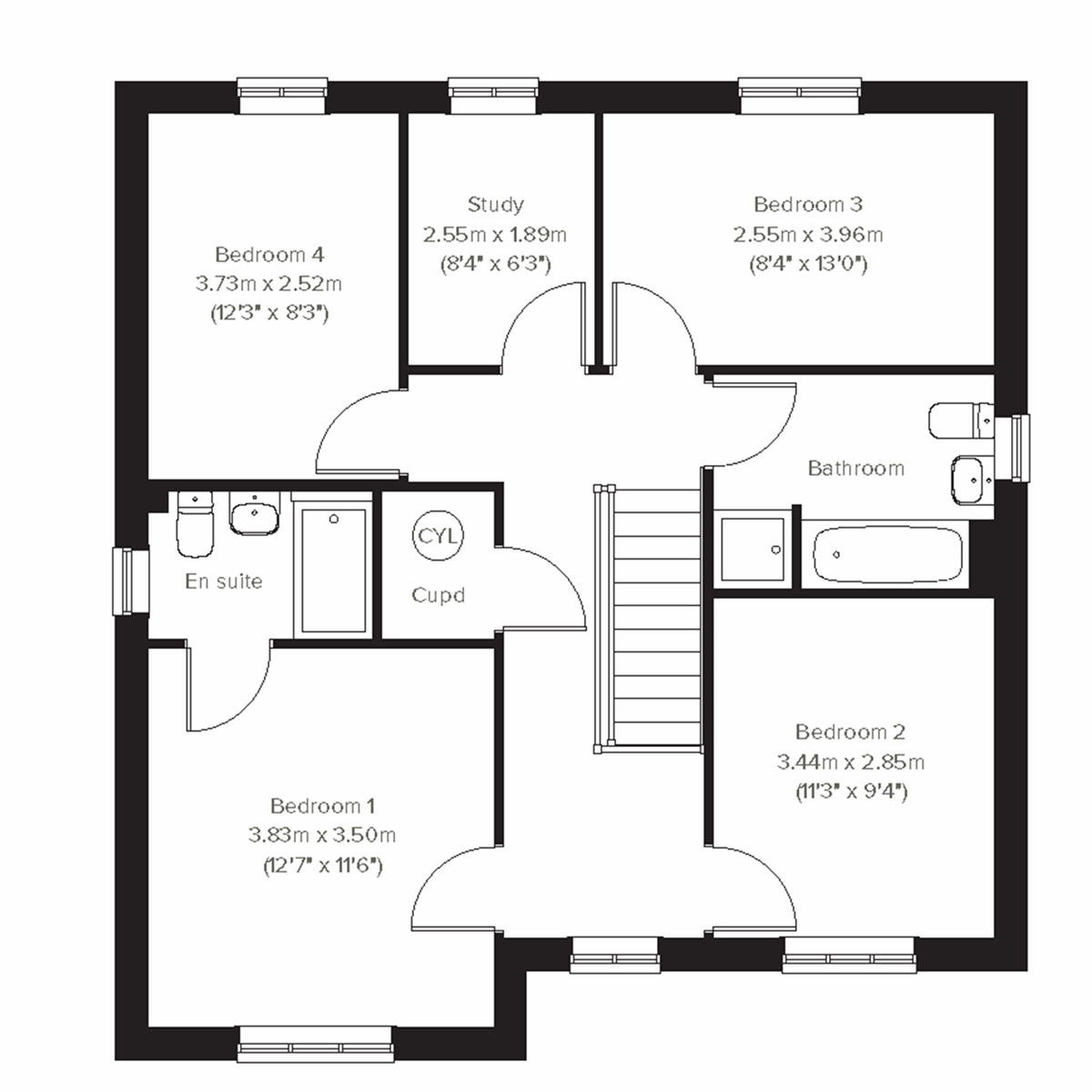 2D - First Floor floor plan