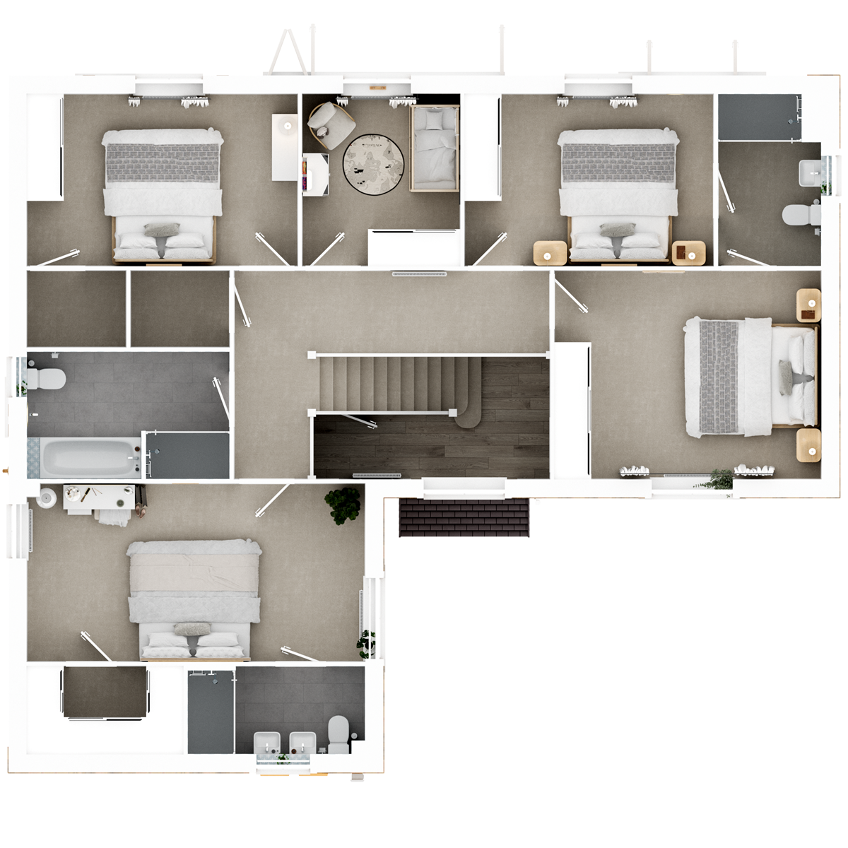 First Floor 3D floor plan
