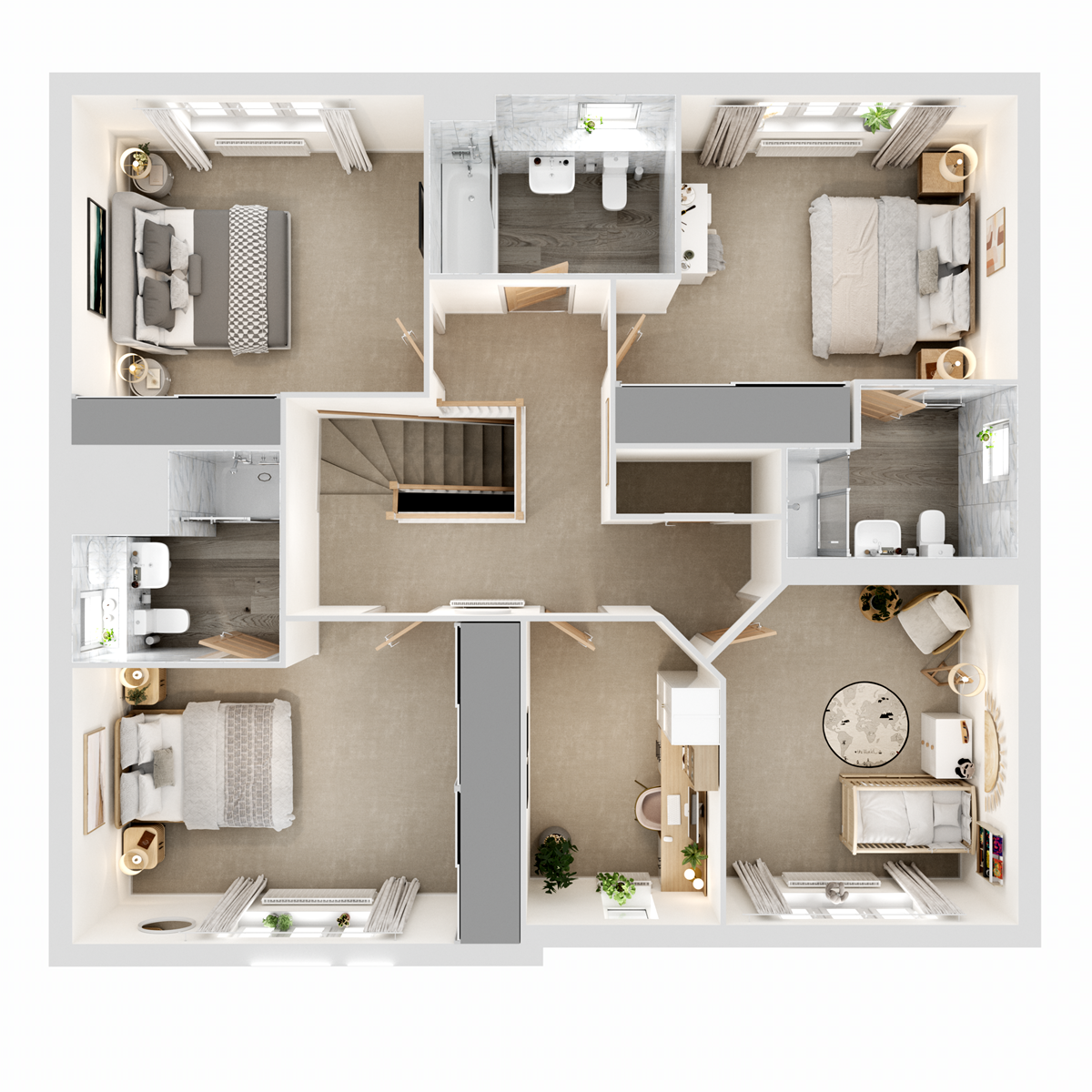 First Floor - 3D floor plan