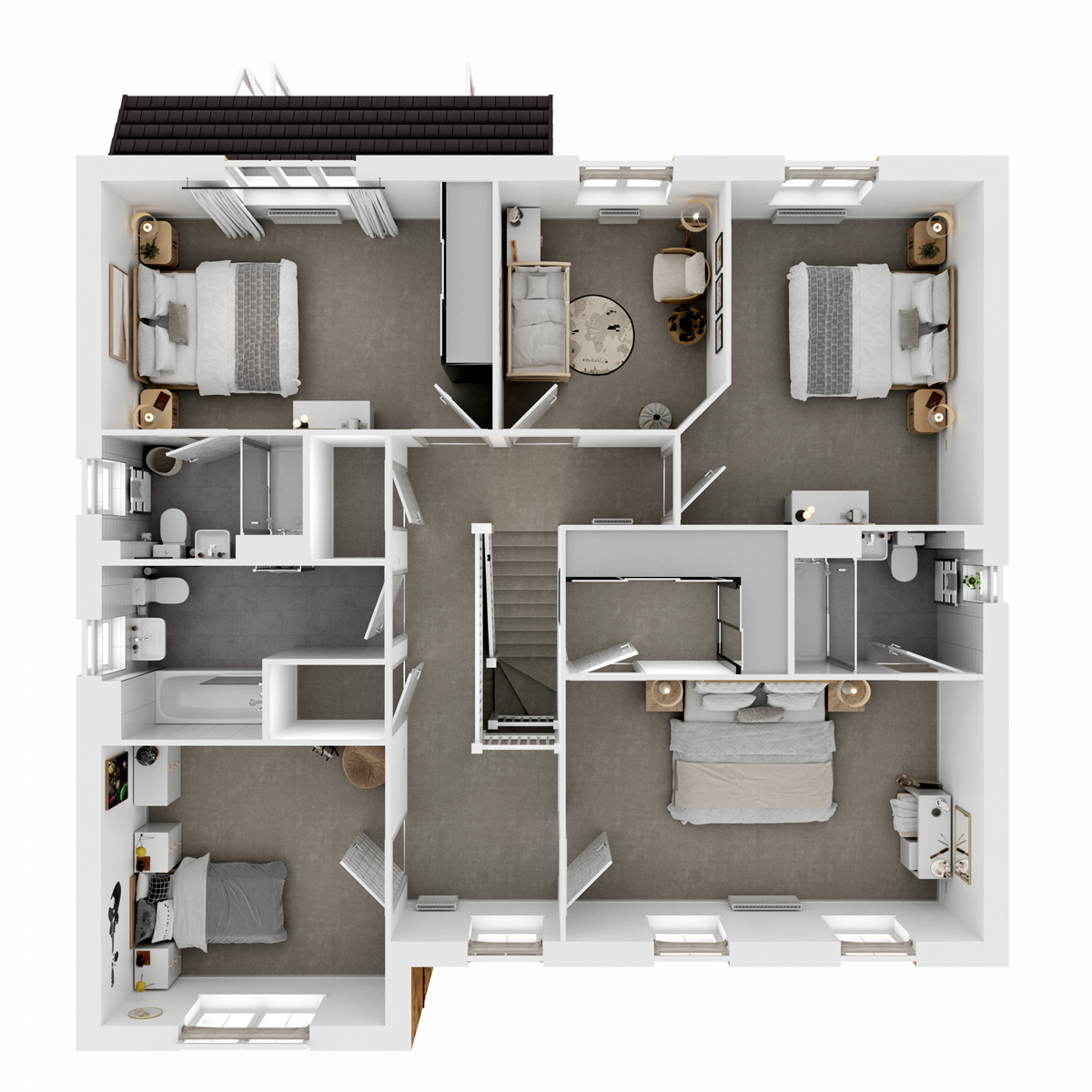 First Floor 3D floor plan