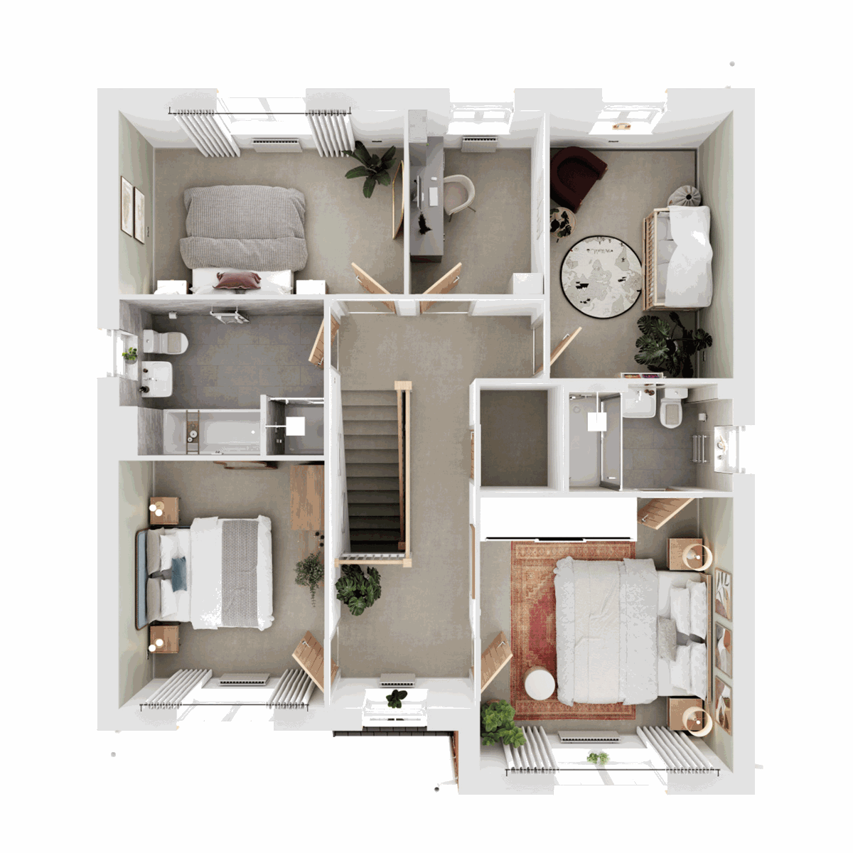 First Floor 3D floor plan