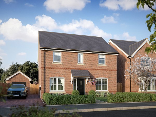 The Hastings detached home with driveway parking at St Peter's Place