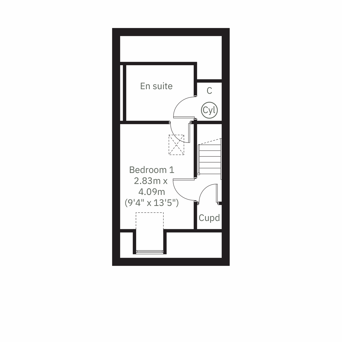 Second floor floor plan