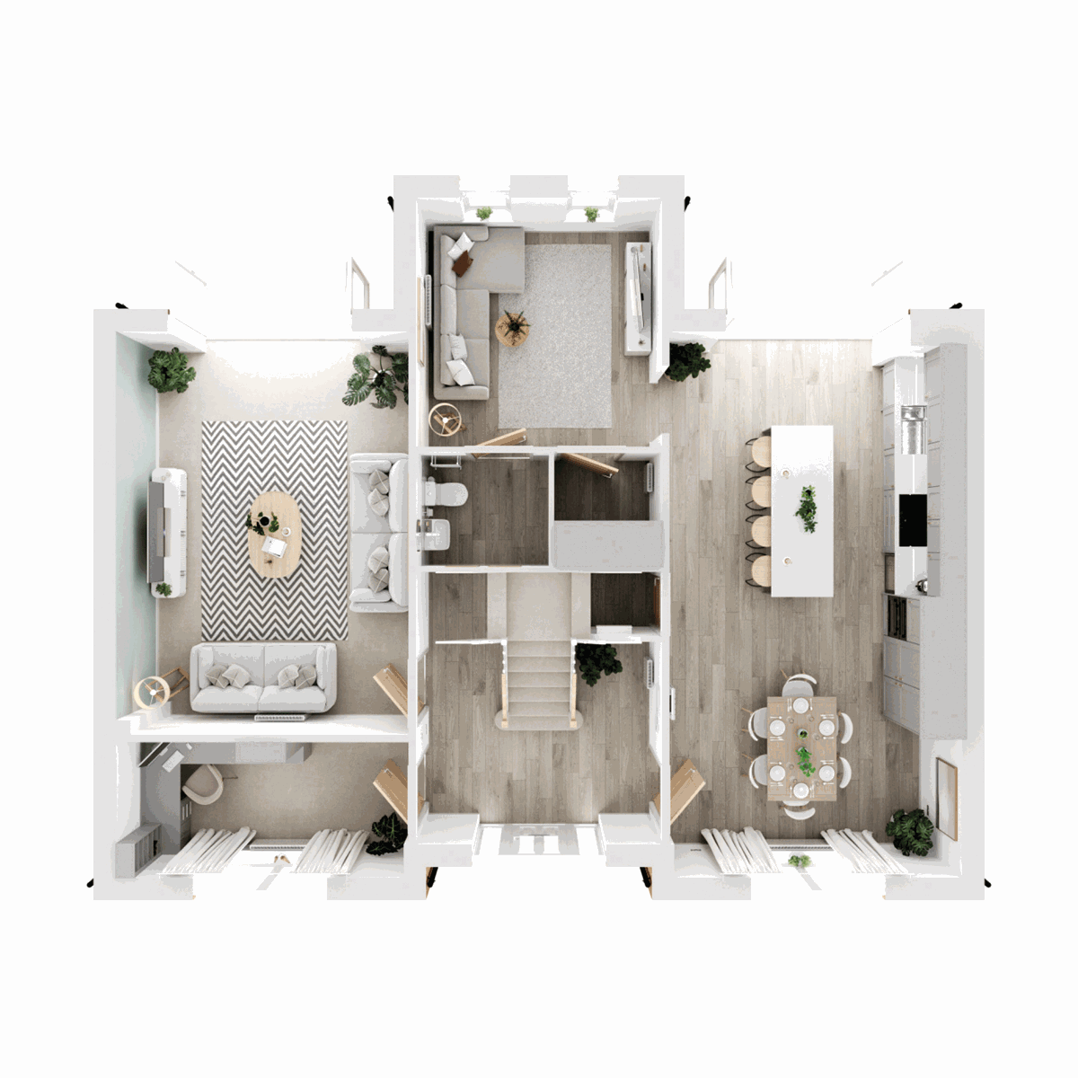 Ground Floor 3D floor plan