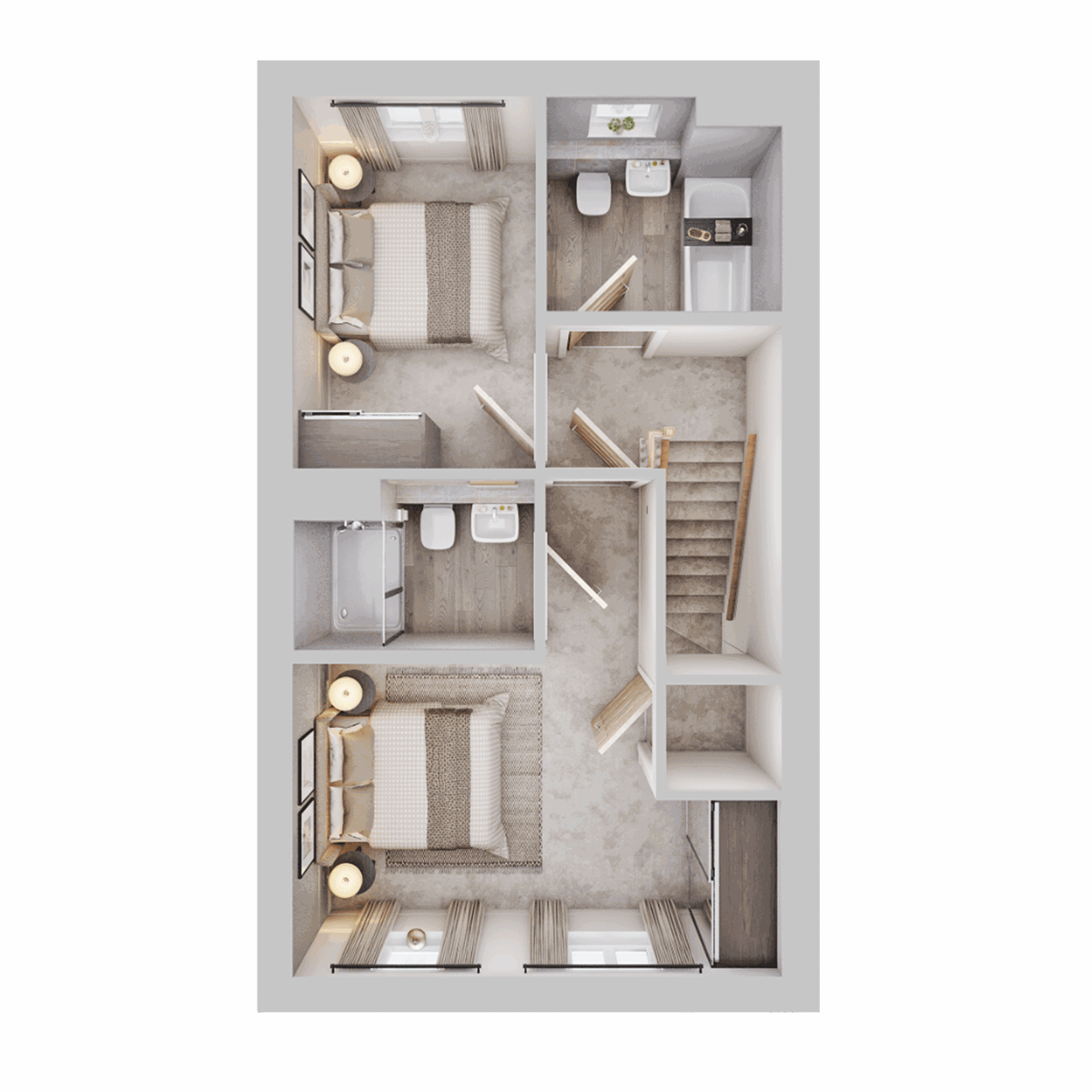 The Cromer two bedroom floor plan