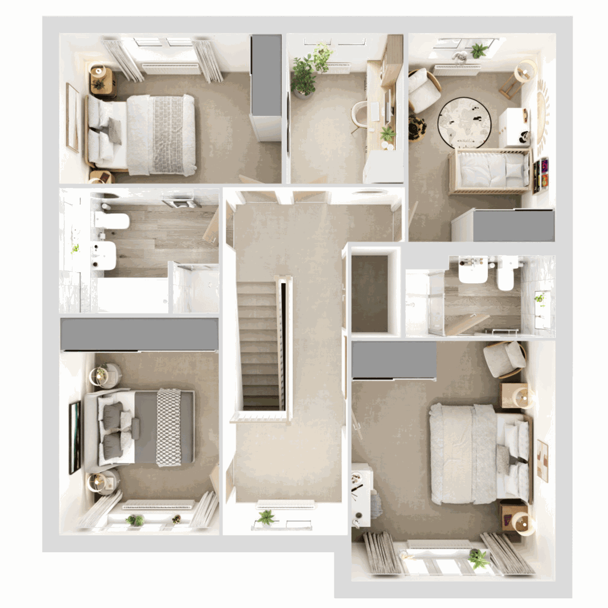 3D - First Floor floor plan