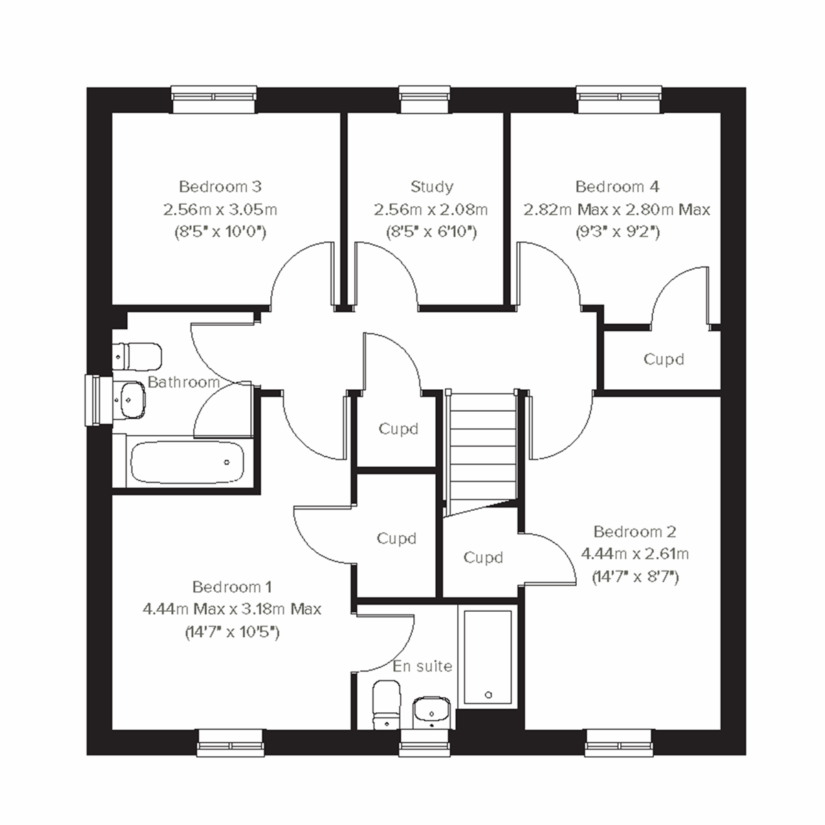 2D - First Floor floor plan